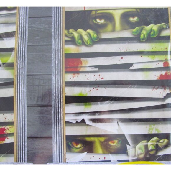 Halloween Horror Eyes 3 Window Magic Decorations Easy to Hang 33.5 x 65 in - Picture 1 of 9